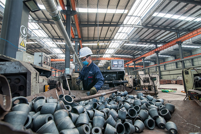 霍林郭勒网架配件-锥头加工车间